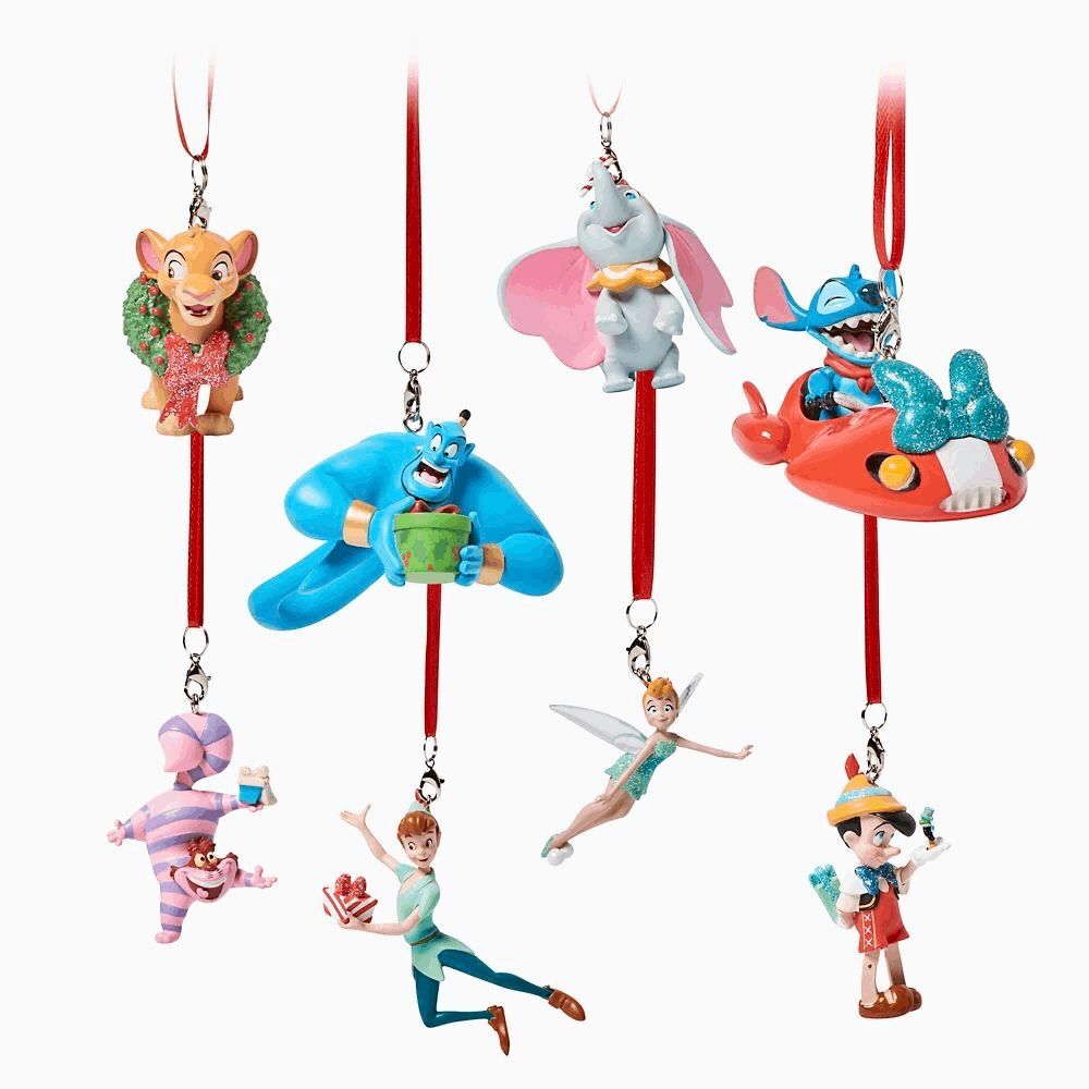 Disney Classics Mini Sketchbook Ornament 8-pc Set New in Box Chirstmas Holiday